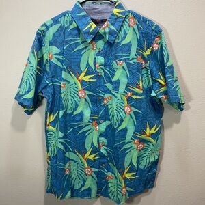 5 for $25 Stoic Hawaiian tropical print button‎ down short sleeve